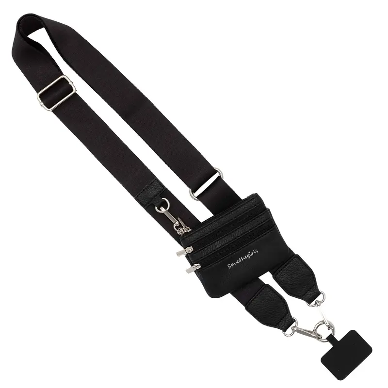 Clip & Go Solid Collection w/Pouch - Adjustable crossbody strap and detachable wristlet.   Accessories Smartphone Cellphone Card