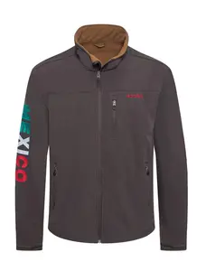 Men's Soft Shell Bonded Jacket With Embroidery-NJ650EMB-MHL-BROWN