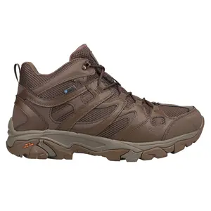 Hi-Tec Mens Ht Ravus Mid Wp Lace Up Hiking Hiking Casual Boots Ankle - Brown