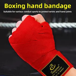 Boxing bandages, sports sparring hand wraps, elastic Muay Thai glove straps, men's and women's combat training hand wraps