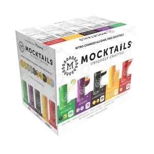 Mocktails Variety 6‑Pack – Zero‑Proof Nitro Cans | Ready‑To‑Drink Non‑Alcoholic Cocktails with Premium Flavor & Vegan, Gluten‑Free Ingredients | Ideal for Sober Sips, Party Moments & Mindful Celebrations