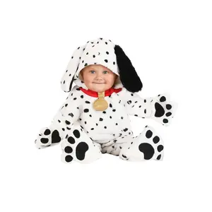 Infant Plush Dalmatian Puppy Jumpsuit