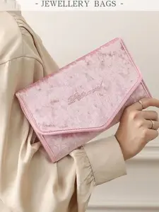 Portable Travel Jewelry Box, Foldable Bag for Necklaces and Earrings, Multi-Functional Jewellery Storage Case, Home Use Accessories