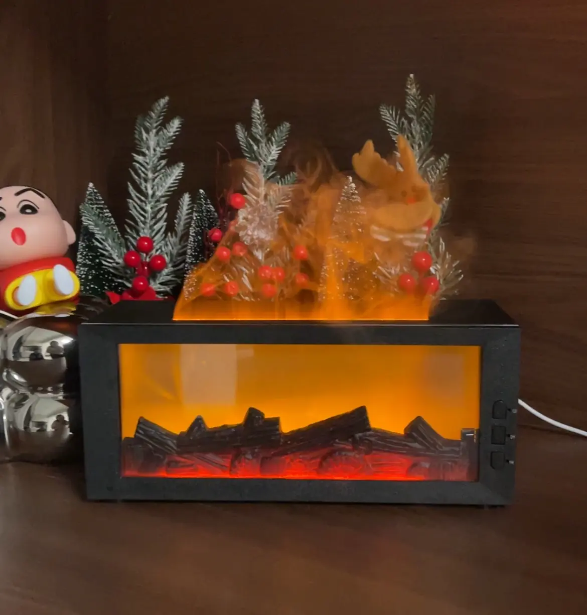 Halloween Fragrance Oil Set with Fireplace Diffuser Essential Oils for Home Diffusers Scented Oils Gift Set diffuser humidifier aroma tiktokshopspringglowup Father Mother