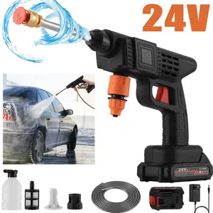 Cordless Pressure Washer Cleaner 24V Portable Bottle Washer for Car Home Cleaning Garden Watering Gift for Thanksgiving Christmas New Year