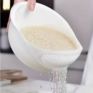 1 piece - A large-capacity, quick-drying kitchen essential with drainage holes, suitable for washing fruits and vegetables.