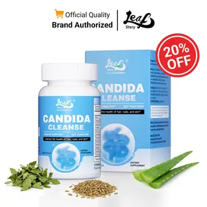 LeafStory Candida Balance For Women & Men, Oregano & Caprylic Acid Gut Health, Herbal Supplement Digestive & Intestinal Health Support, Flora Balance For Gut Health, 60 Capsules-BD