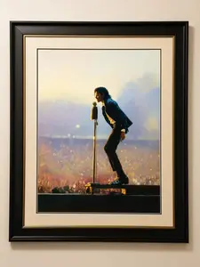 [SALE UP TO 45%] Michael Jackson Oil Painting Style Art – Iconic Concert Stage Performance, Music Room Decor, MJ Fan Gift, Digital Download Art, Pop Wall Art
