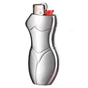 Metal Lighter Case Cover Lighter Pouch Fits Bic Lighter Standard Size J6 sexy Design