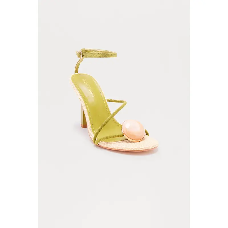 Palm Springs Toe Ring Heels - Green