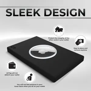 AirTag Wallet Shield – Credit Card-Sized Protector for Apple AirTag – Discreet, Durable & Comfortable
