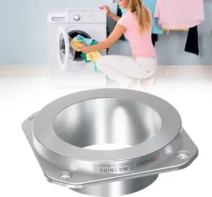 Click to play video Click to see full view        6 VIDEOS Magnetic Dryer Vent Coupling DV180 Airtight Seal Dryer Vent Connector Kit Easy to Clean Quick Connector Including a 2.6ft 4" Duct and two Clamps