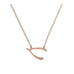 Bronzo Italia 18" Polished Wishbone Necklace Bronzo Italia 18" Polished Wishbone Necklace
