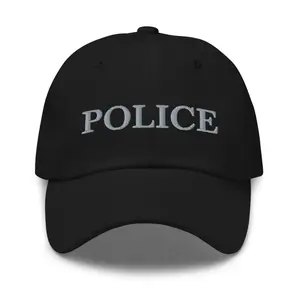 Police Hat, Embroidered Adjustable Dad Hat Baseball Cap