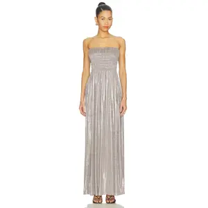 ba&sh Isabella Dress in Argent