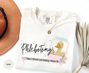 Phlebotomy Funny Goose  Shirt Gift, Graduation Phlebotomy Technician, Birthday Christmas, Oops I, Phlebotomist T-Shirt Tee