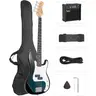 GLARRY Full Size Electric Bass Guitar with 20W AMP, 4 String Beginner Starter Kit with Accessories including Cable, Strap, Bag for Kids and Adults