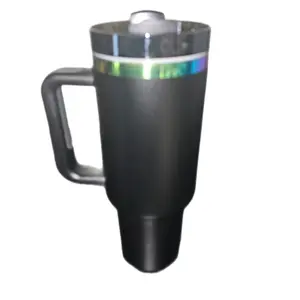 Lazer engraved iridescent Insulated Stainless Steel Travel Tumbler custom gift Drinkware Flasks Lid Stylish Mug Bottles Bottled Water Bottles