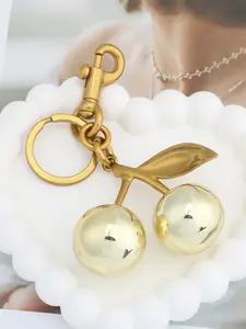 Mirror Cherry Bag Charm Keychain, Bag Pendant Keychain, High-End Style Accessory, Perfect for Bags and Keys, Elegant and Stylish Design