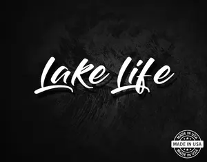 Lake Life - Boating, Wakeboarding, Water Skiing Vinyl Die Cut Window Decal Sticker