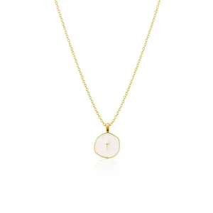 14K Gold Plated Cross Necklace for Women - Dainty Simple Gold Plated Cross Pendant, Elegant & Hypoallergenic Brass Jewelry for Mother's Day Gifts