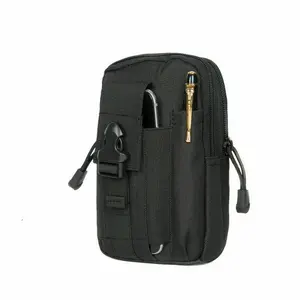 Tactical Waist Fanny Pack Phone Pouch Military Outdoor Camping Hiking Belt Bag Black