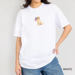 Labrador American Flag Shirt, Patriotic Lab Mom T-Shirt, Comfort Colors® USA Retriever Lovers Fourth of July Tee, Timeless Appeal, Simple and Clean, Gildan Unisex, Premium Quality Cotton