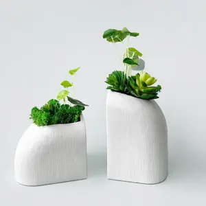 Lotus Leaf Moss Bonsai Table Decor 2pcs Set
