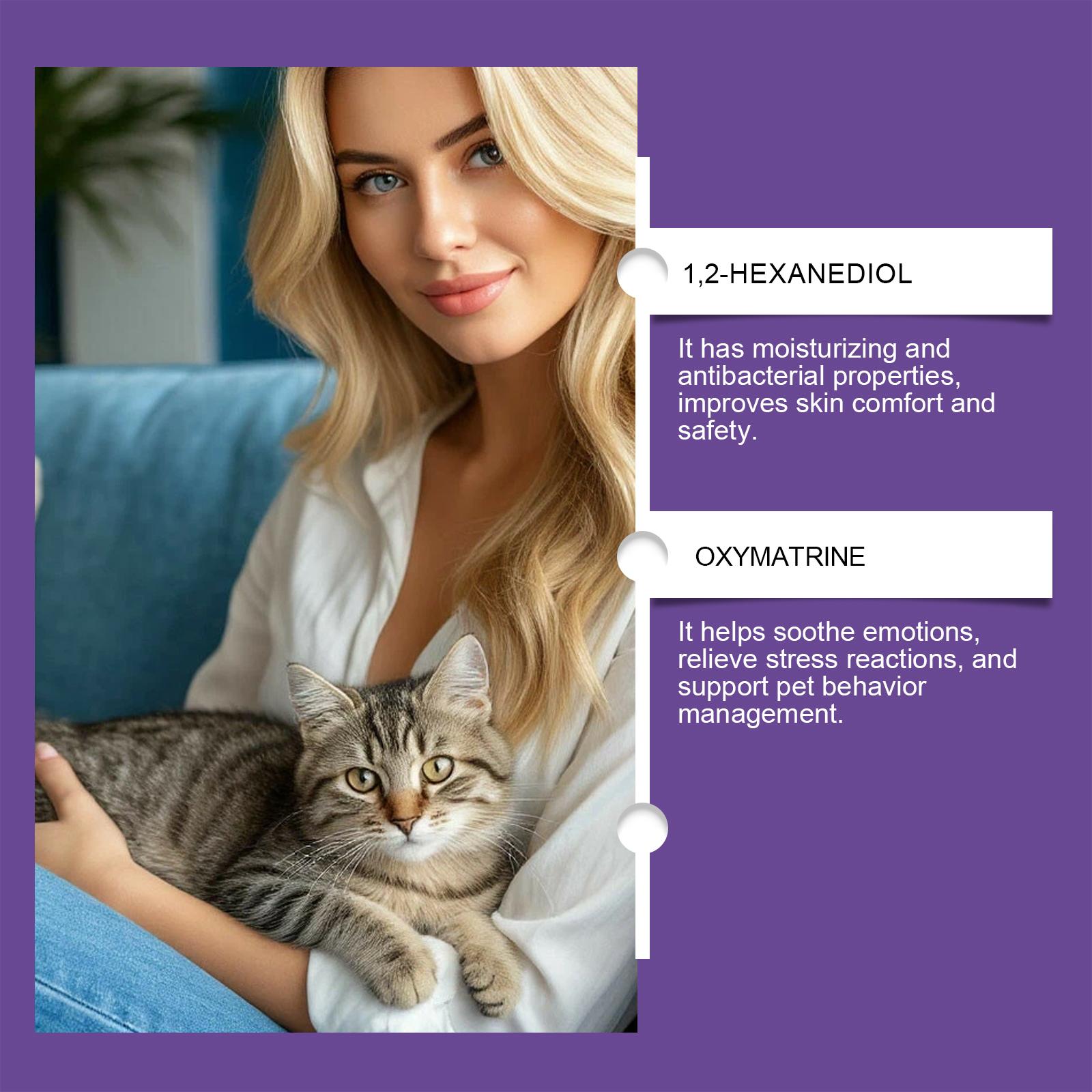 Cat Calming Spray | Stop Scratching & Inappropriate Urination | Gentle Stress & Anxiety Relief