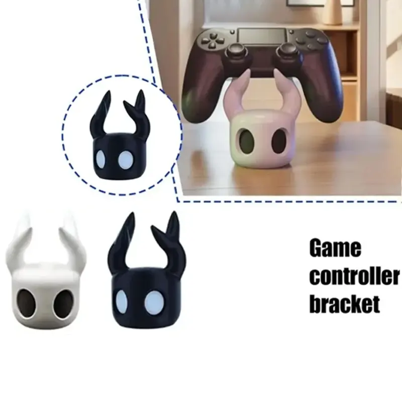 Hollowed Knight Anime Action Figure Toy Model, Knight Game Handle Game Controller Bracket, Display Frame for Computer Desktop Decoration