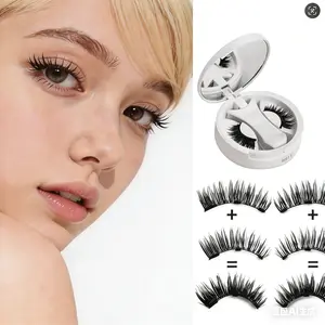 Alashia Soft Magnetic Eyelashes Kit No Glue Reusable Waterproof Easy 3s Wear Lightweight Comfortable & Secure Set