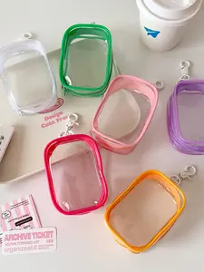 Portable Waterproof Charger Storage Bag, Earphone Travel Cable Organizer, Plush Toy Dustproof Pouch, Transparent PU Travel Bag, Ideal Gift