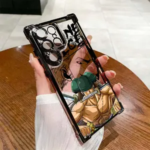 Three sword style popular anime Zoro Phone Case Suitable for Samsung Galaxy S26 S25 S24 A57 A37 A07 A26 A36 A55 A35 A06 A16 A05 A14 A24 A34 A54 A15 A05S A25 A04e A04 S23 S22 S21 FE Ultra Plus Edge 4G 5G Anti Fall Transparent Soft Back Cover