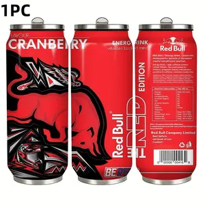 1pc 17oz Bull Can Shape Insulated Cup, Stainless Steel Sports Water Bottle, Multiple Colors and Flavors, Ideal for Fitness, Running, Camping