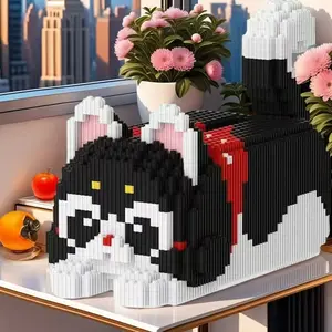 4868 Piece 3D Cop Paper Towel Holder Model, Mini Bead Building Blocks Gift Decoration, Christmas Holiday Party Decor, Fine Sculpture, Creative Building Block, Building Block Sets