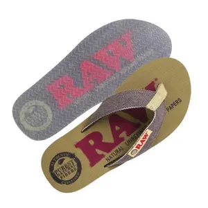 RAW Men's Flip Flop Sandal - Official Summer Thongs with Triple Foam Insole & Non-Slip Grip - Eco-Friendly Materials - Sizes 8-13 Footwear