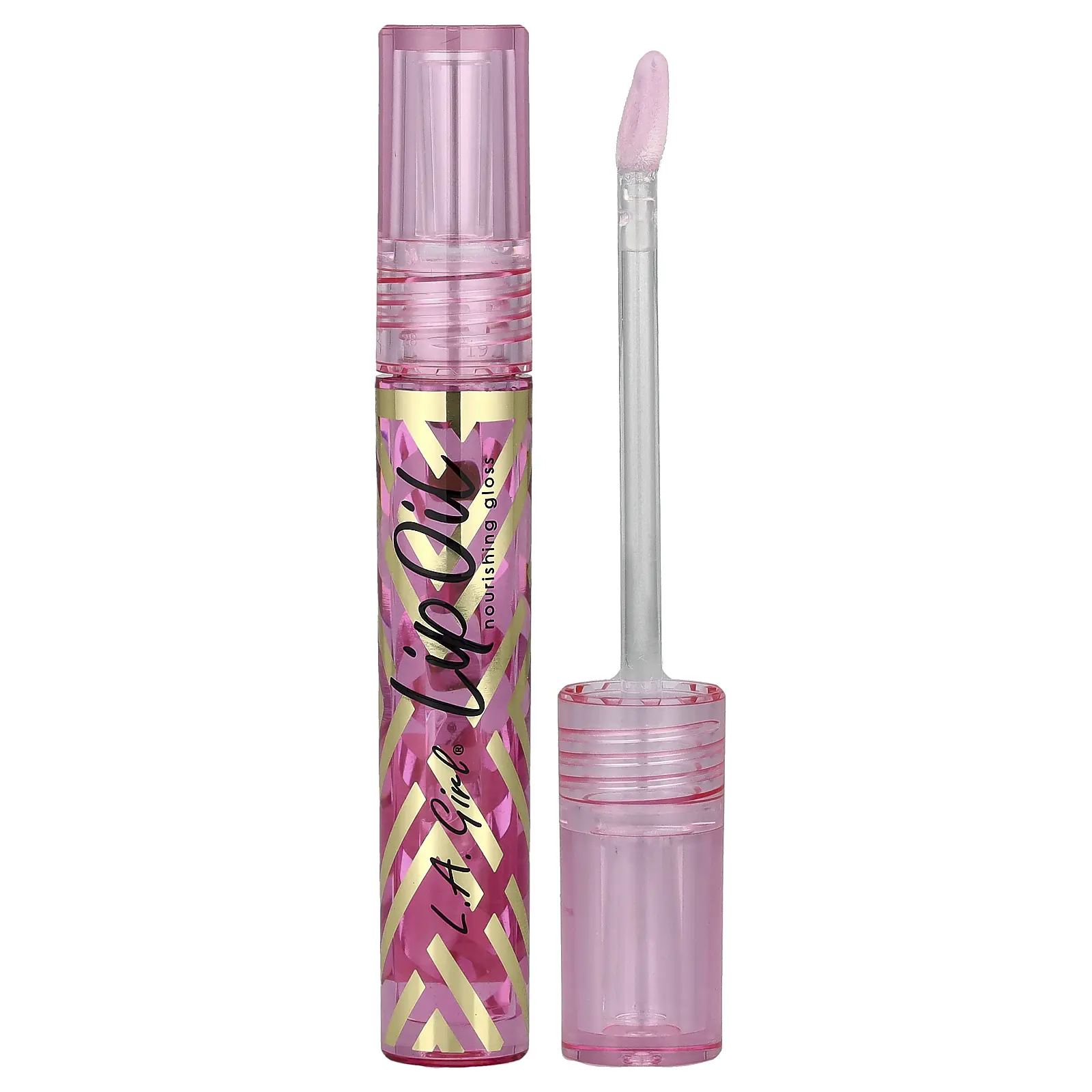 L.A. Girl Lip Oil, Nourishing Gloss, GLC722 Sheer Strawberry, 0.1 fl oz (3 ml)