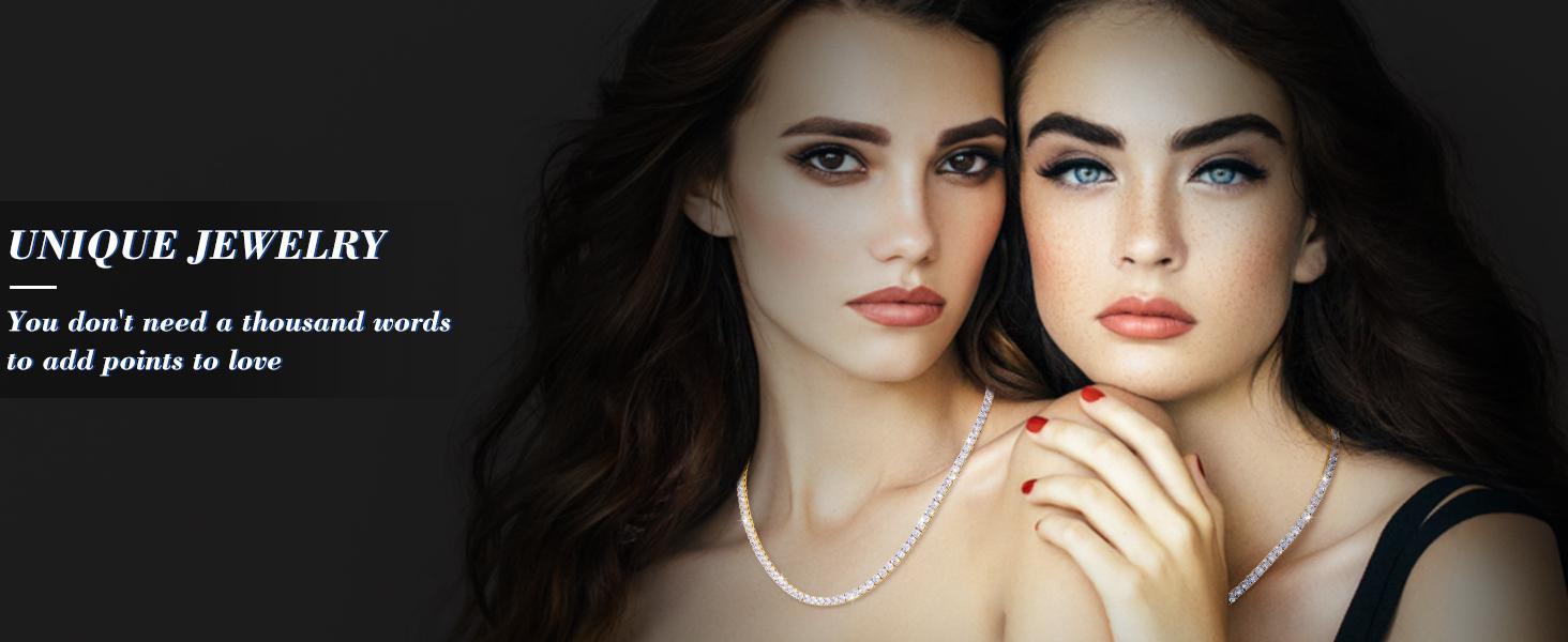 Top Quality 3MM D Color VVS1 Moissanite Tennis Bracelet Necklace For Women Man 100% S925 Silver Sparking Wedding Fine Jewelry