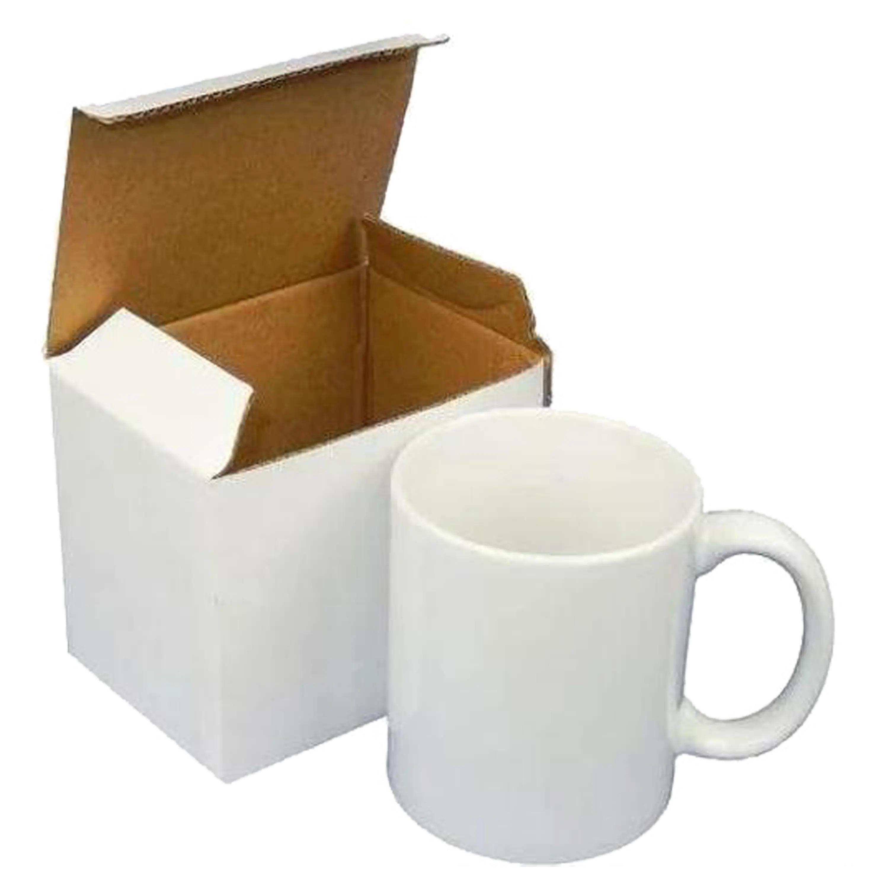 11 oz. White Sublimatable Ceramic Mug with White Box