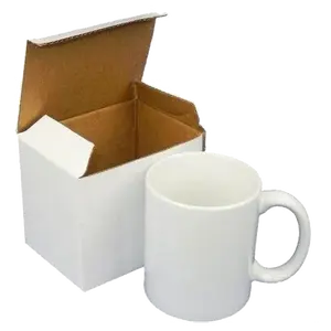 11 oz. White Sublimatable Ceramic Mug with White Box