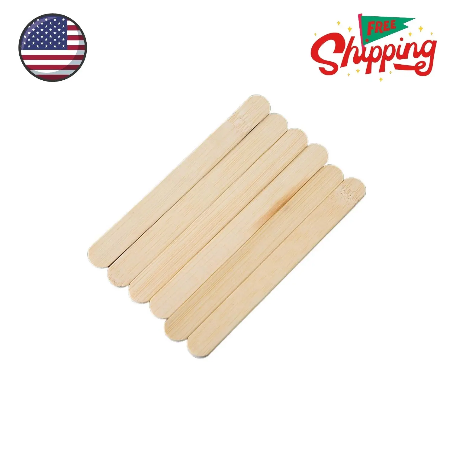 100 Pcs 4.5 inch Craft Sticks for Ice Cream Sticks, Popsicle