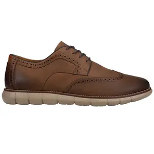 Johnston & Murphy Mens Holden Perforated Lace Up Casual Shoes - Brown