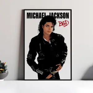 Bad-Michael Jackson Poster, Room Decor, Home Decor, Art Poster for Gift, Gift for Friends