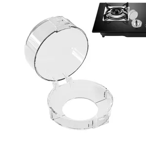 2PC Generic Stove Knob Safety Covers - Stove Knob Covers for Child Safety | Security Knob Guards | Protective Stove Child Safety Oven Knob Lock Stove Protector for Kids Stove Guard, Transparent