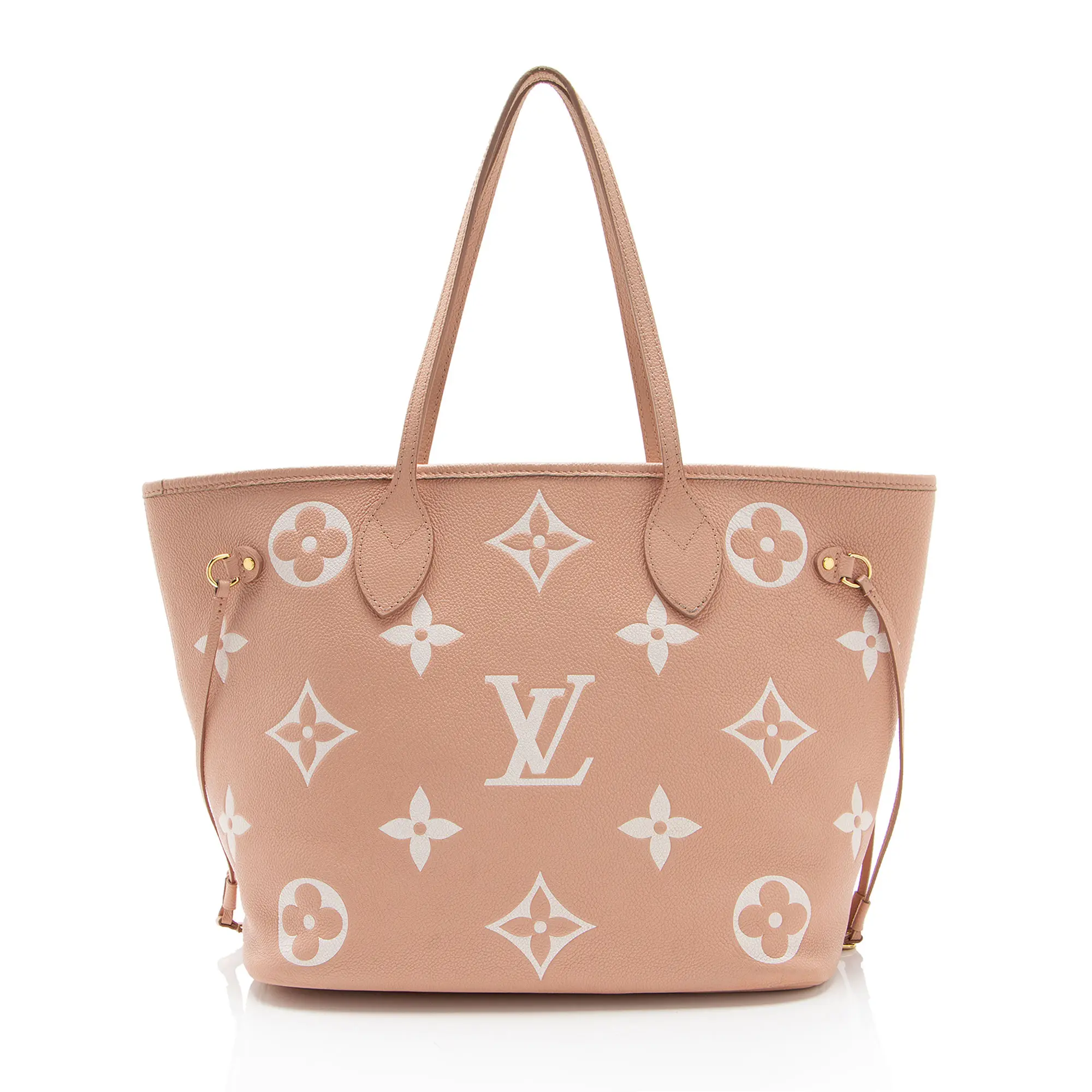 Pre-owned Louis Vuitton Leather Tote Bags Giant Monogram Empreinte Bicolor Neverfull MM Tote