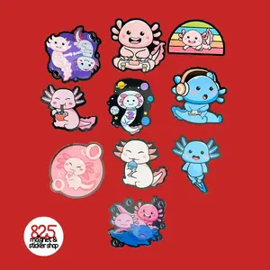 Axolotl Love Sticker or Magnet Bundle