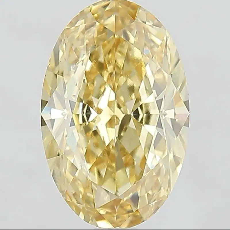 IGI 2.02ct Fancy Intense Yellow VVS2 Oval Loose Lab-Grown Diamond