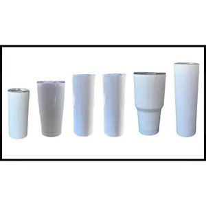 Sublimation Blank Tumblers -12, 15, 20,30 (Straight and Tapered)