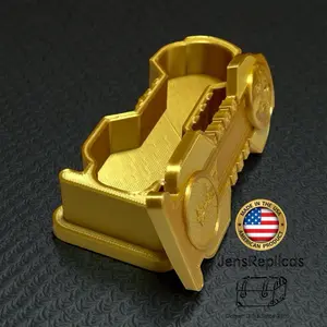 JensReplicas 6” Scifi Gold Sarcophagus, Unique Sci-Fi Design