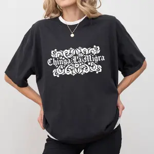 ChicCotton Men's Casual Loose Round Neck T-Shirt - Chinga La Migra Graphic Tee, Abolish ICE Top, Subtle FDT Design, Social Justice Clothes, Human Rights Outfit
